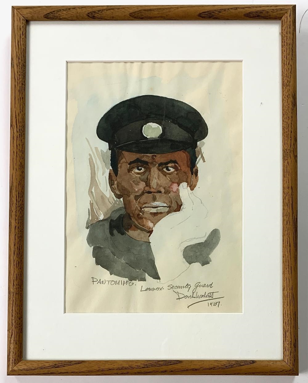 DEREK WALCOTT Battle Scene & Lenox Security Guard (1987) MutualArt