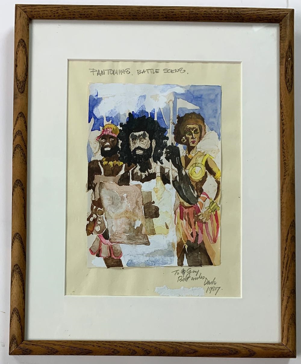 DEREK WALCOTT Battle Scene & Lenox Security Guard (1987) MutualArt