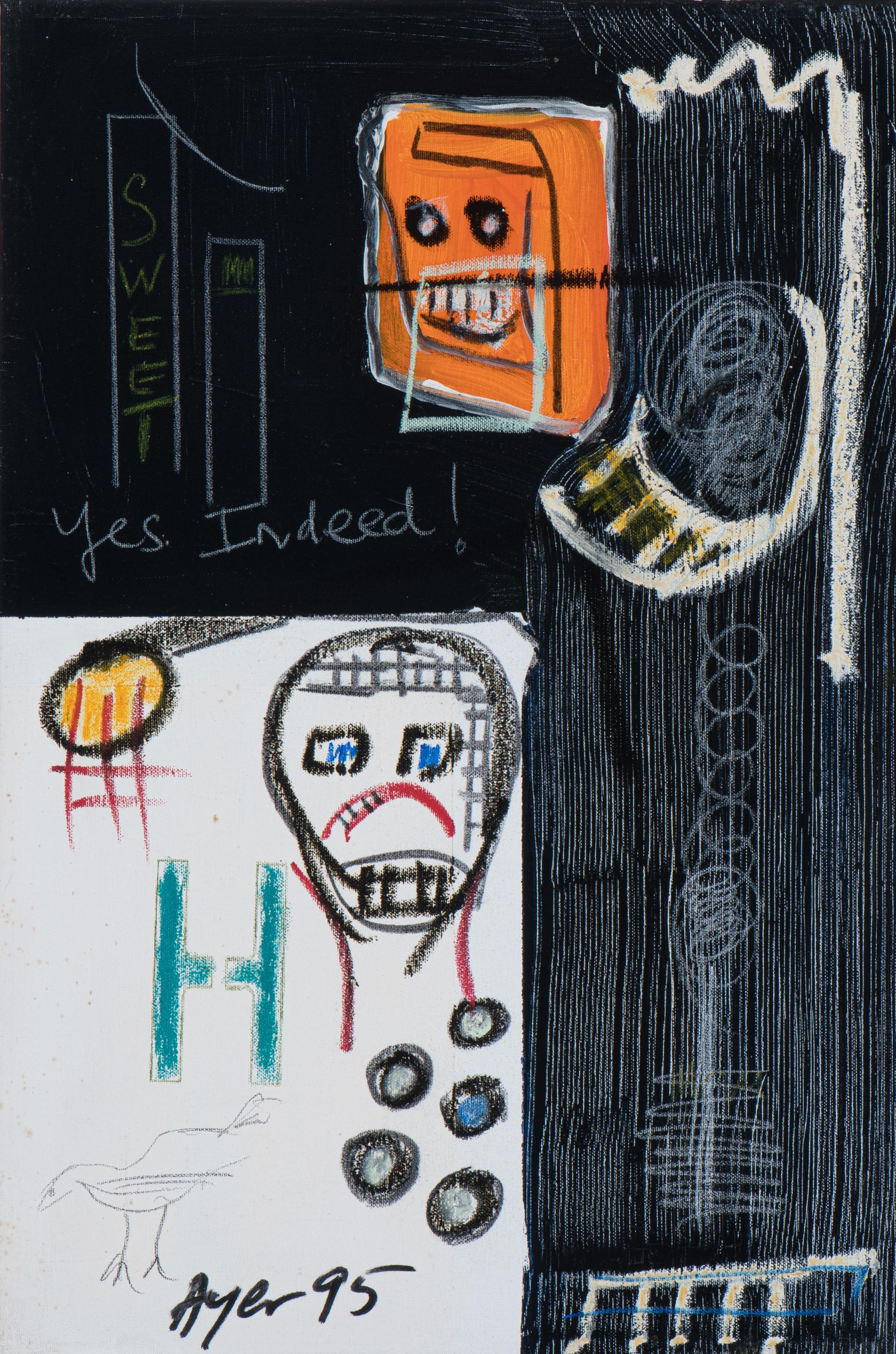 Artwork by Frederick William Ayer, The Nightingales Song #2, Made of mixed media on canvas