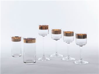 RARO SET DI SEI BICCHIERI MOD. WERTHEIM - Peter Behrens