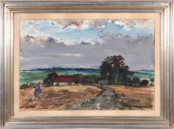 Podzimní krajina by Vojtěch Sedláček, 1963