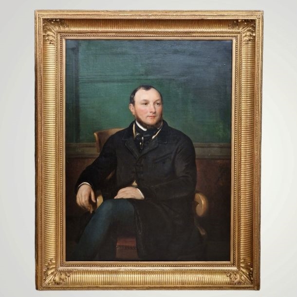 Auguste Hyacinthe Debay | Portrait of a man of quality in a black frock ...