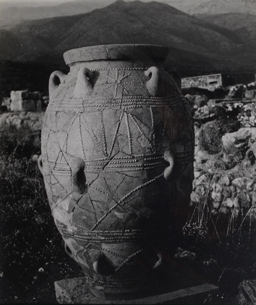 Vase on a Greek archaeological site by Jan Lukas, circa 1940