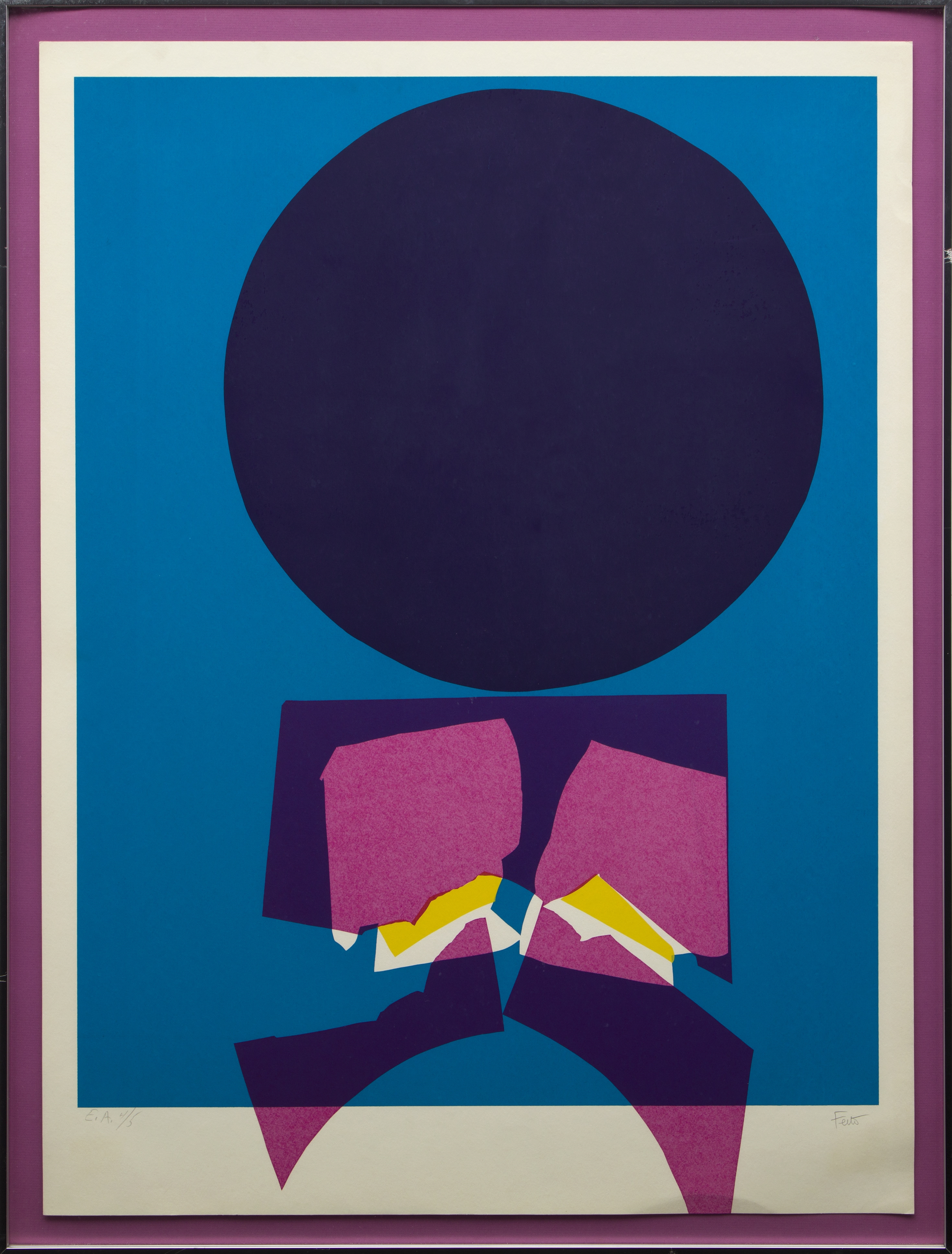 Artwork by Luis Feito, Sans titre / Untitled, Made of Color silkscreen