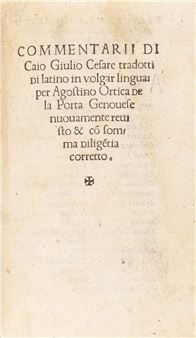 Commentaries translated from Latin into vernacular for Agostino Ortica della Porta Genovese paganini - Mario Tullio