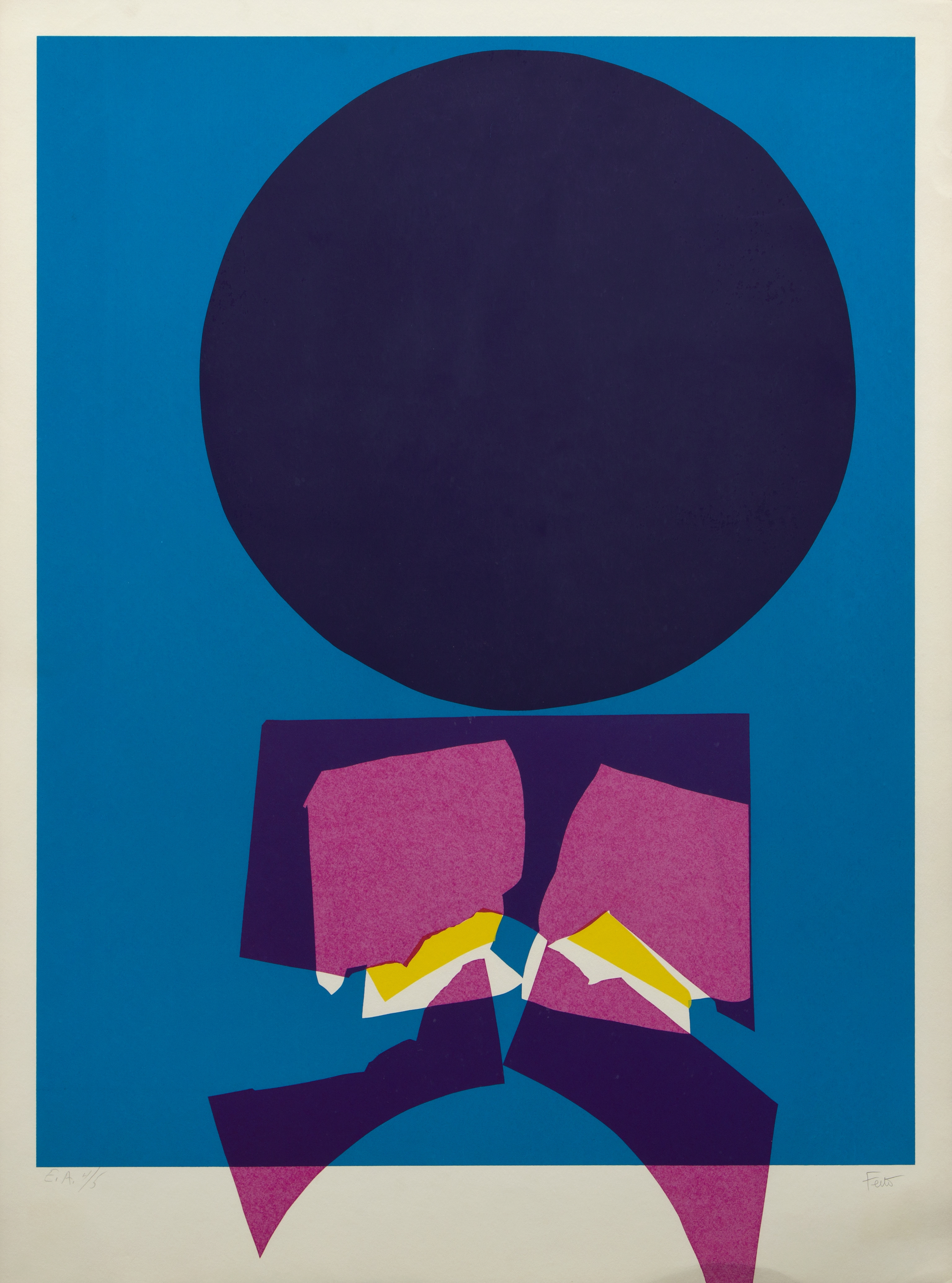 Artwork by Luis Feito, Sans titre / Untitled, Made of Color silkscreen