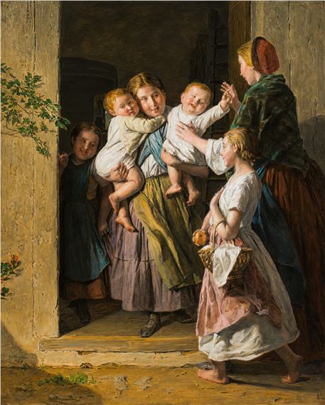 The return home by Ferdinand Georg Waldmüller, 1864