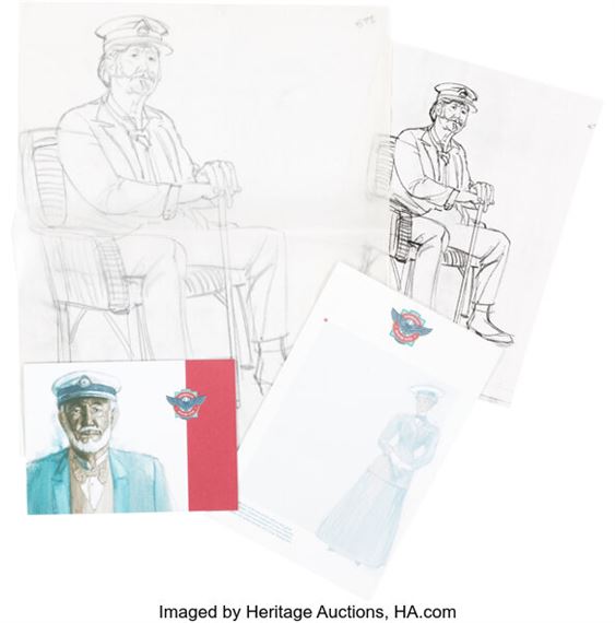 Ed French | Walt Disney World - Ed French Preliminary Original Art and ...