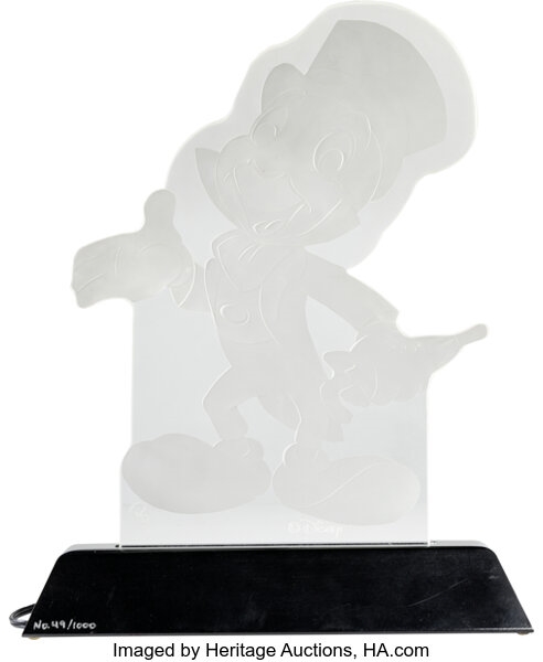 Arnold Ruiz | Disney's Jiminy Cricket Lighted Glass Sculpture Limited ...