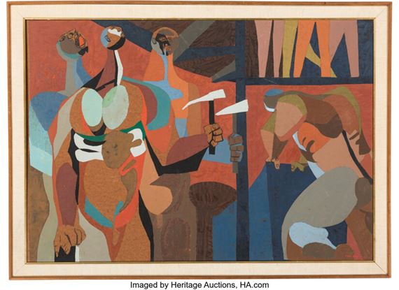 Alwyn Walter Peregoy | Walt Peregoy - Original 45-Inch Painting of ...