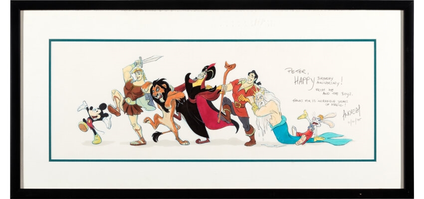Andreas Deja | Andreas Deja - 7-Character Drawing Featuring Mickey ...