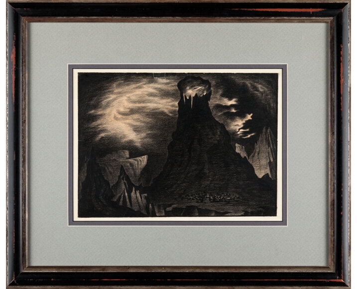 Artwork by Kay Nielsen, Fantasia, Made of charcoal on drawing paper