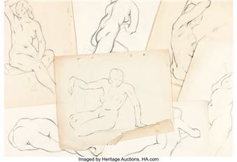 Disney Life Drawing Group of 26 - Norman M. Dulin