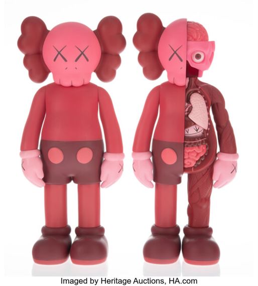 KAWS FAMILY GREY PINK FLUORO PINK KAWS FAMILY GREY PINK FLUORO