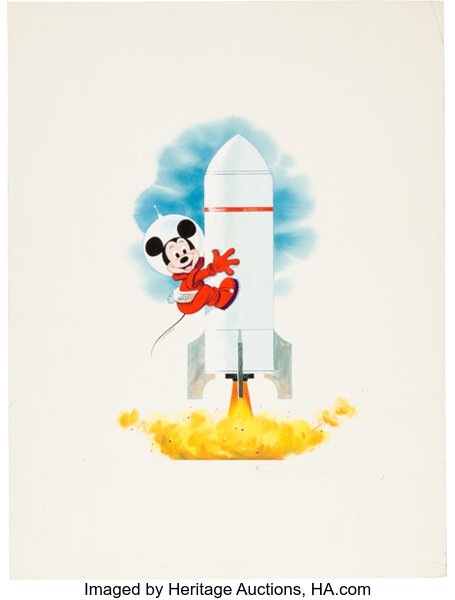 mickey mouse space rocket