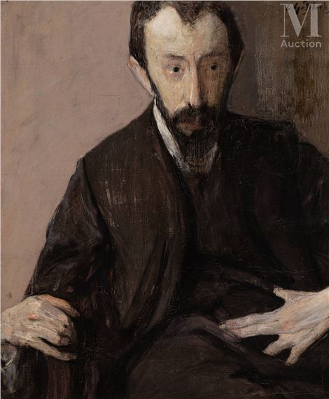 Portrait de Leon Hirszenberg by Leopold Gottlieb, Circa 1904-1907
