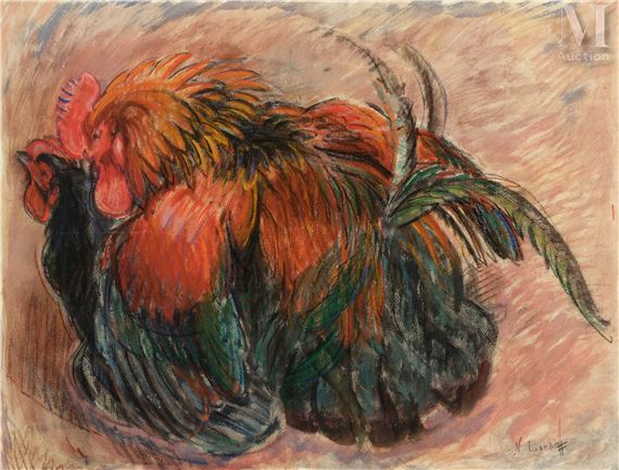 Scène animalière by Nikolai Alexandrovich Tarkhoff, Circa 1920
