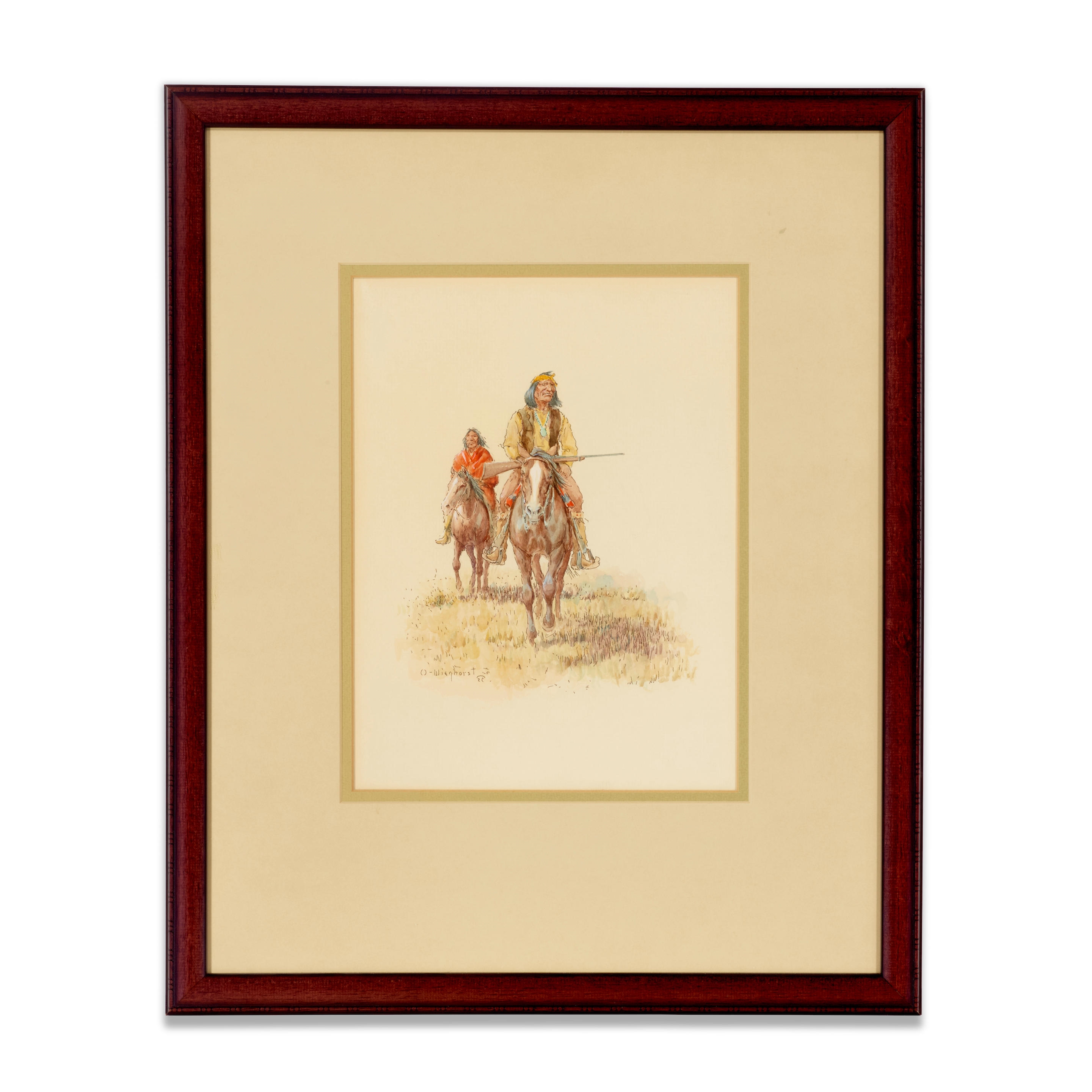Olaf Wieghorst | Two Navajos | MutualArt