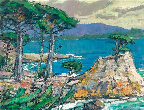 Lone Cypress by Karl Dempwolf