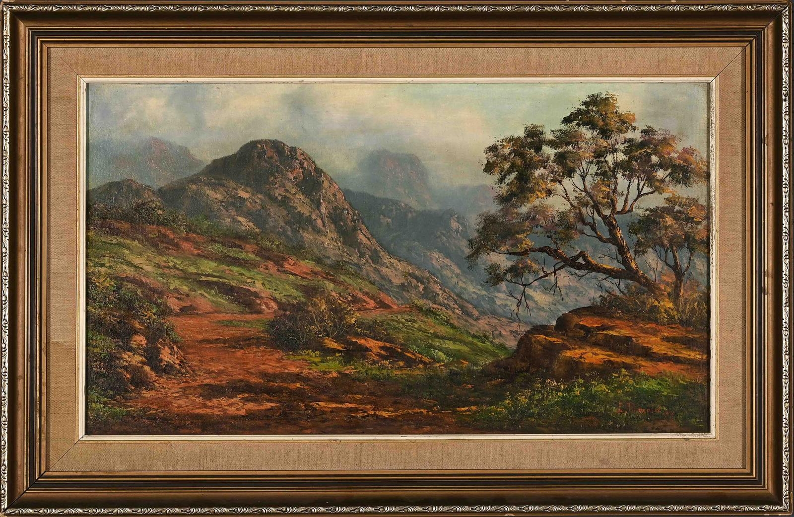 Louise Repsold | Mountain Landscape with Winding Road | MutualArt