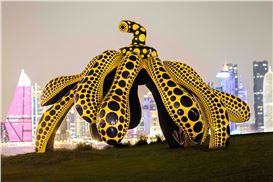 Yayoi Kusama Launches New Outdoor Exhibition in Qatar