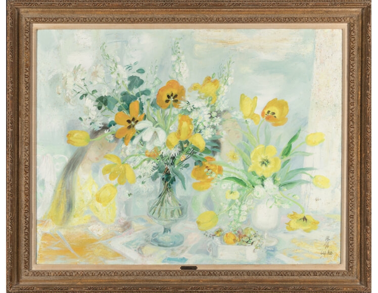 Artwork by Lê Ph?, Composition, Made of Oil on canvas