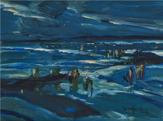 Happy Sea Beach by U Lun Gywe, dated 2007