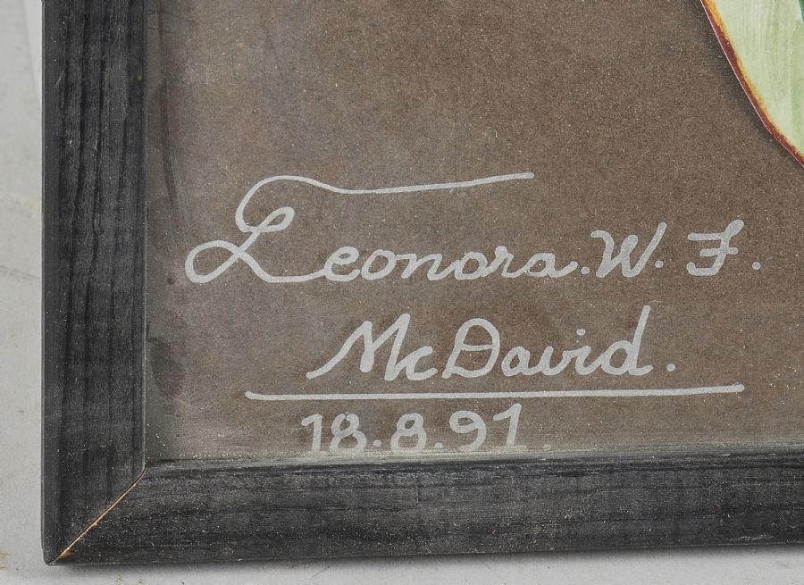 Artwork by Leonora W. L. McDavid, daterad 18. 8. 91. Bildmått: 29x20 cm, Made of COLLAGE