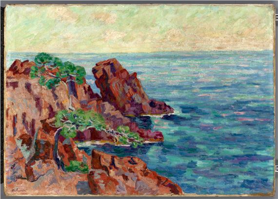 Les Roches rouges à Agay by Armand Guillaumin, Painted circa 1900