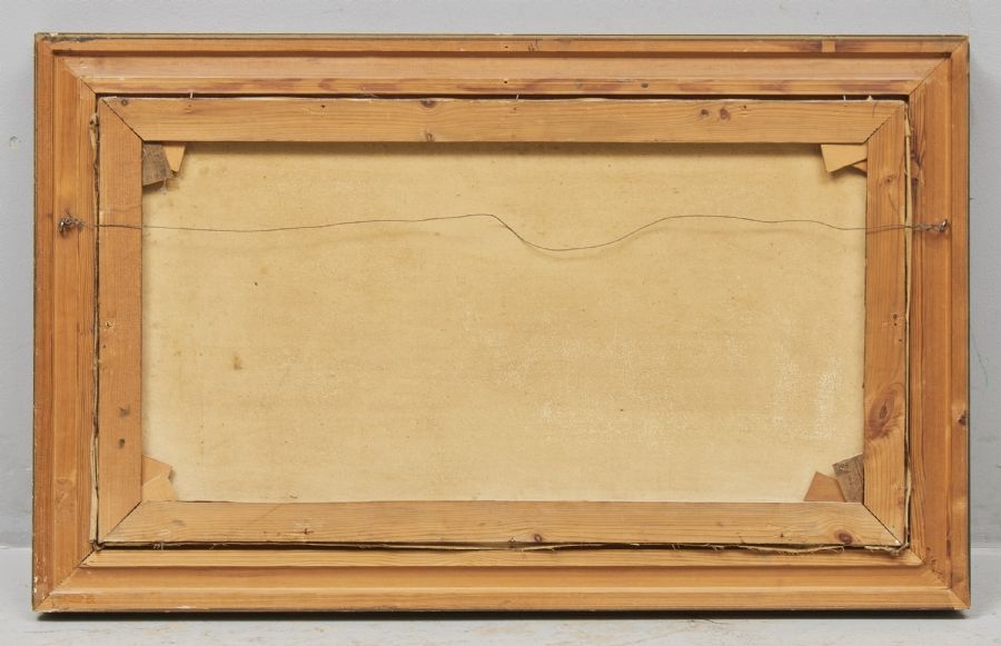 Artwork by Reinhard Arnesen, Norway. Fjordlandskap. Signed, Made of Oil on canvas