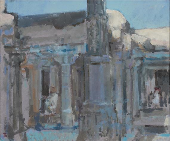 Thomas Coates | THOMAS JOHN COATES (1941-) - TEMPLE WORKERS, SIGNED ...