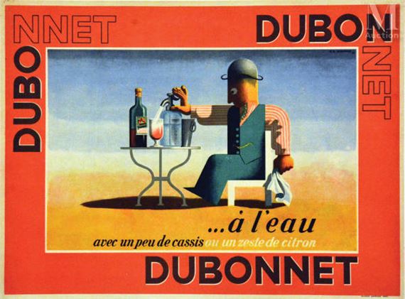 A.M. Cassandre | Dubo Dubon Dubonnet à l'eau (1935) | MutualArt