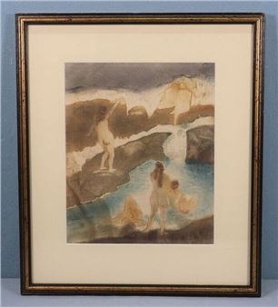 HART, George "Sea Waves" Aquatint - George Hart