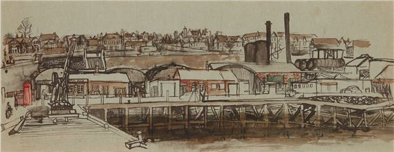 ARBROATH HARBOUR by Joan Kathleen Hardy Eardley