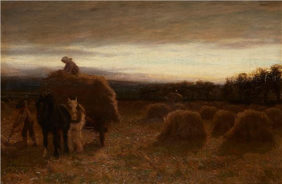 THE CLOSE OF THE DAY by David Farquharson, dated 1878