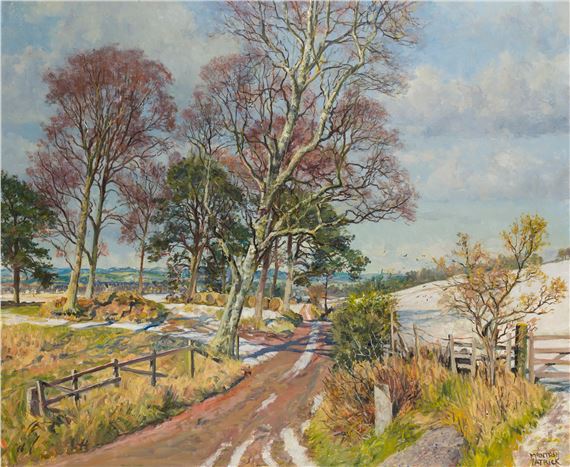 THE LAST OF THE SNOW, NORTH BALLO by James McIntosh Patrick‏, dated 1987