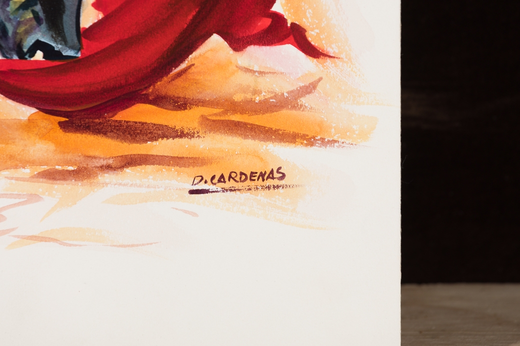 Artwork by David Cárdenas Melgoza, Three Works: Matadors, Made of Watercolor and gouache on illustration board