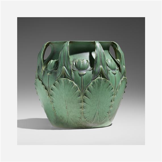 Important jardiniere with water lilies, model 86 by Hugh M. G. Garden