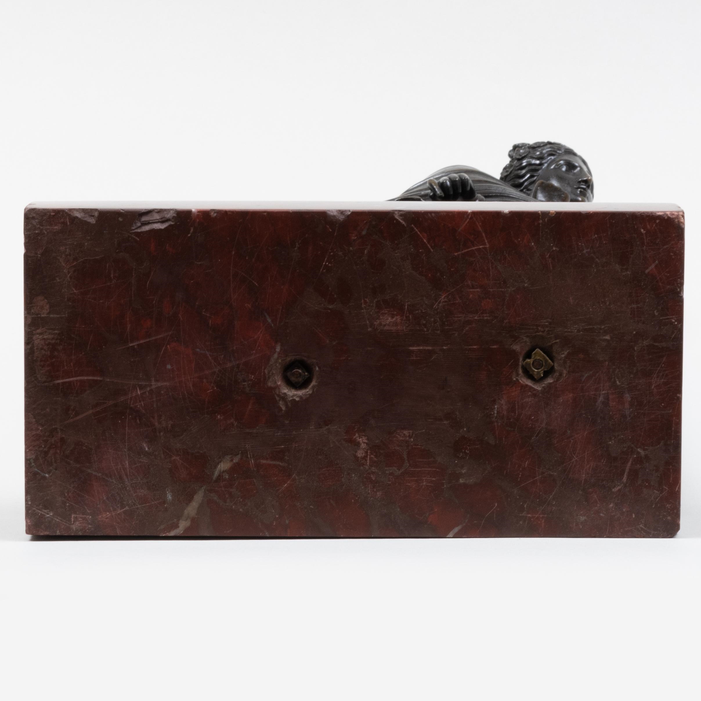 French School French Bronze Model of a Melancholy Vestal Figure