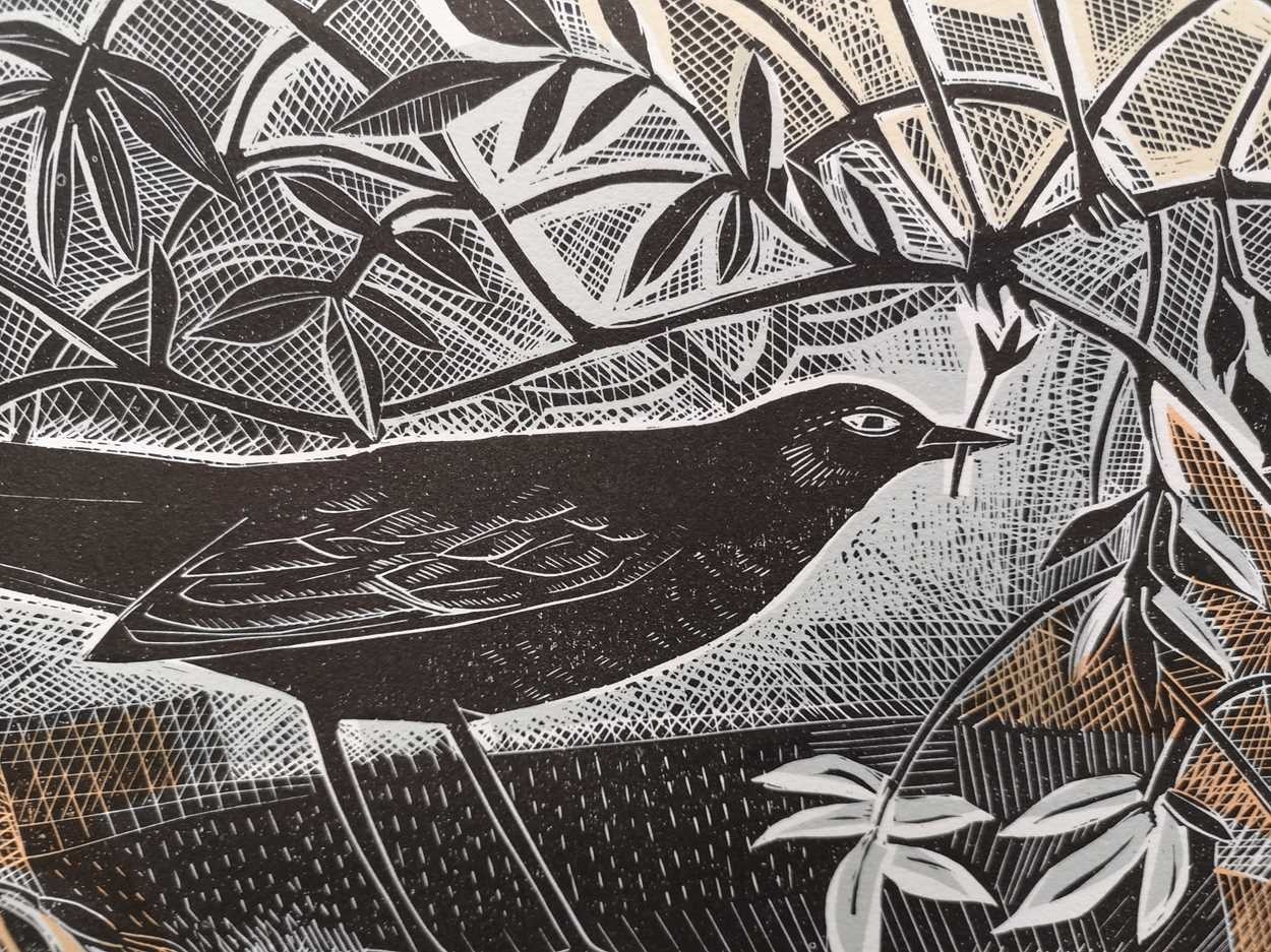 Artwork by Angela Harding, Early Nesters, Made of screenprint