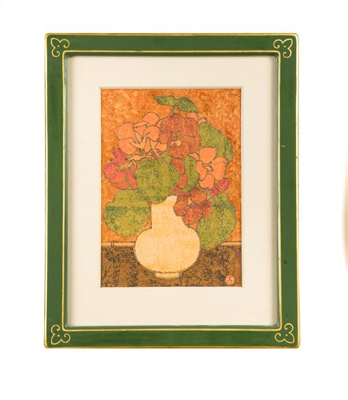 Still Life - Vase of Nasturtiums by Anthony Gilbert, 1995