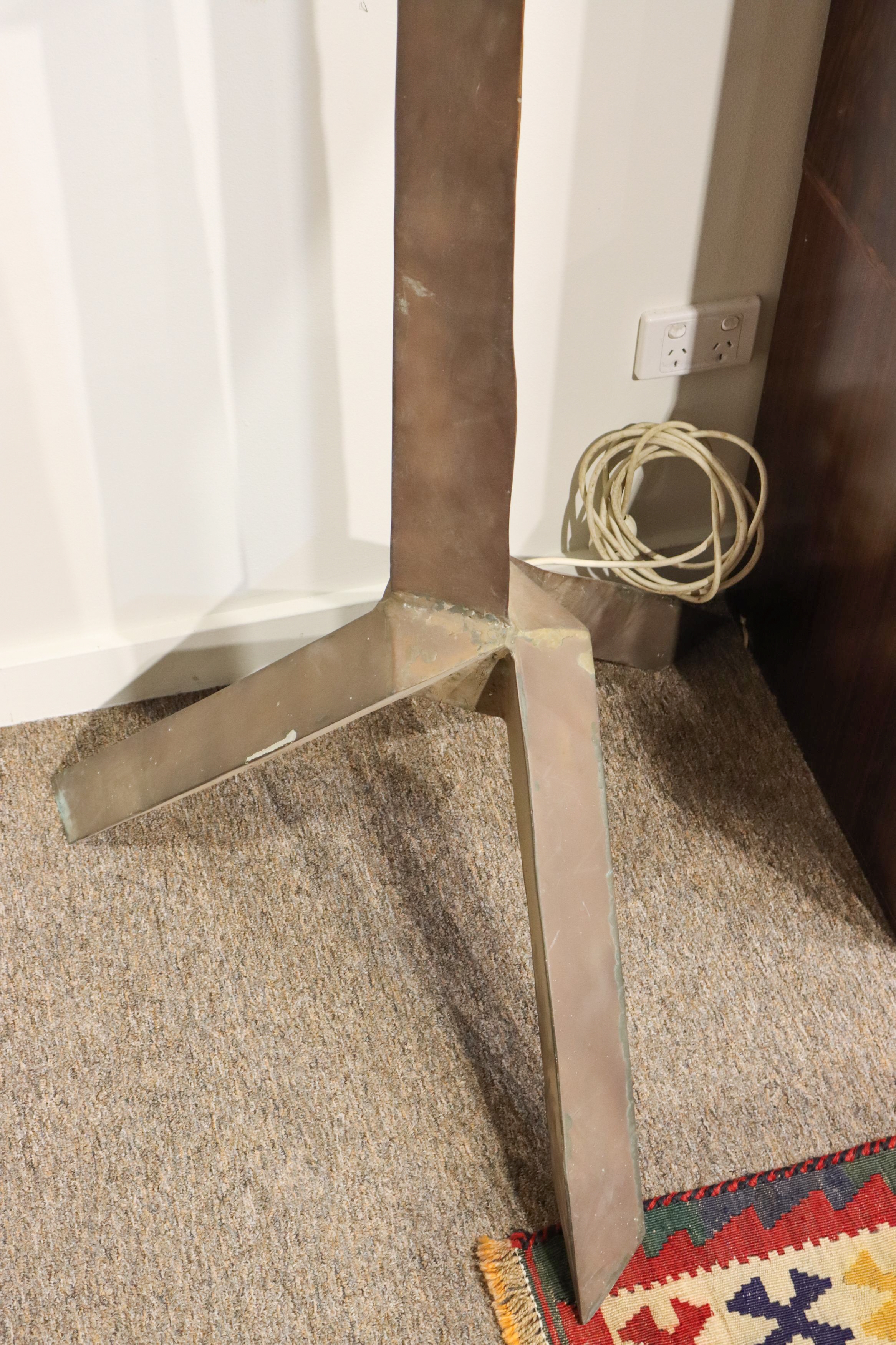 Artwork by Frank Galazowski, Sculptural Lamp, Made of Copper