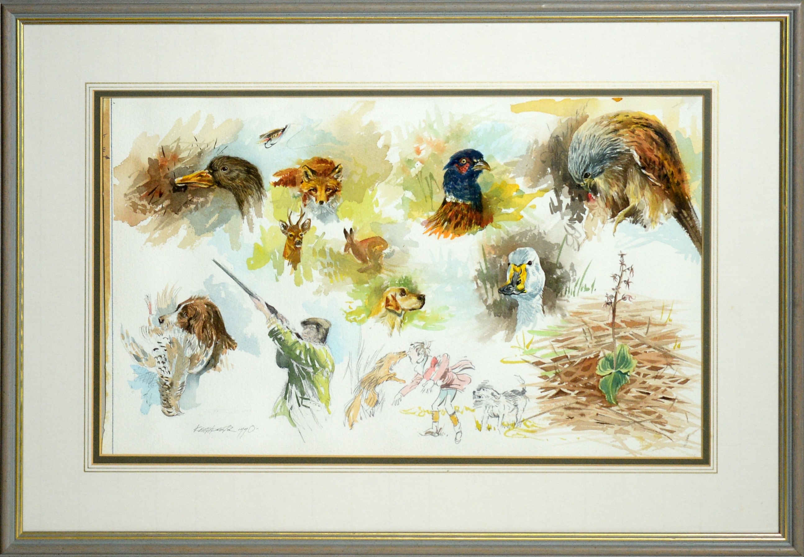 Keith Proctor En Plein Air Sporting Sketches MutualArt