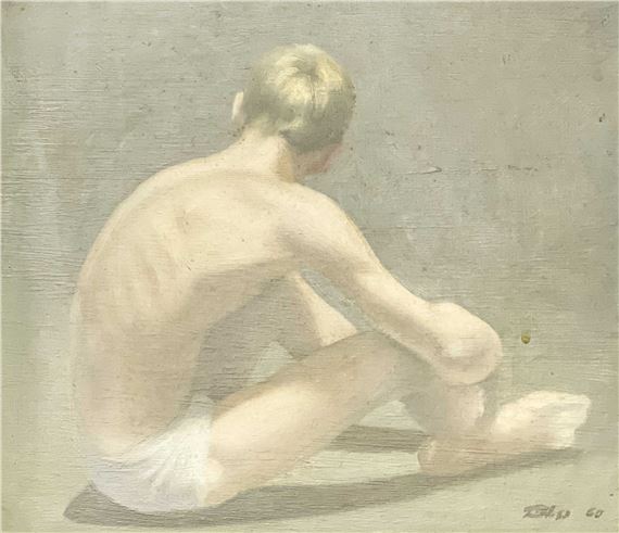Seated Swimmer by Robert R. Bliss, 1960