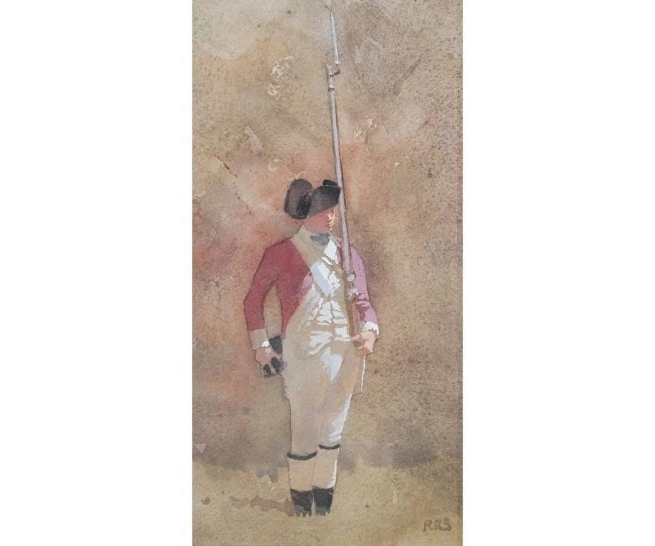 Artwork by Robert Stack, ROBERT ROGERS STACK GOUACHE, Made of gouache