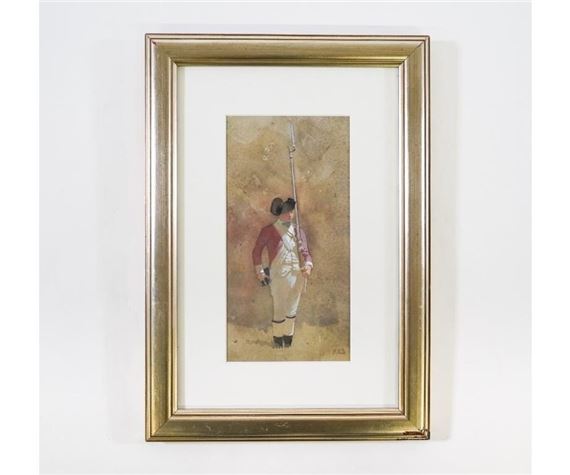 ROBERT ROGERS STACK GOUACHE - Robert Stack