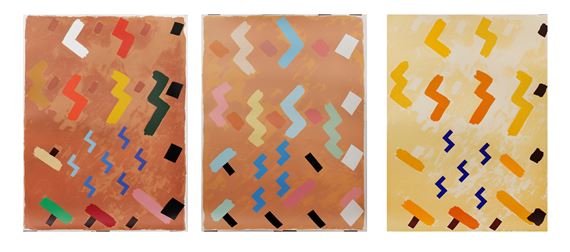 Vase III, IV, VI by William Tillyer, 1975