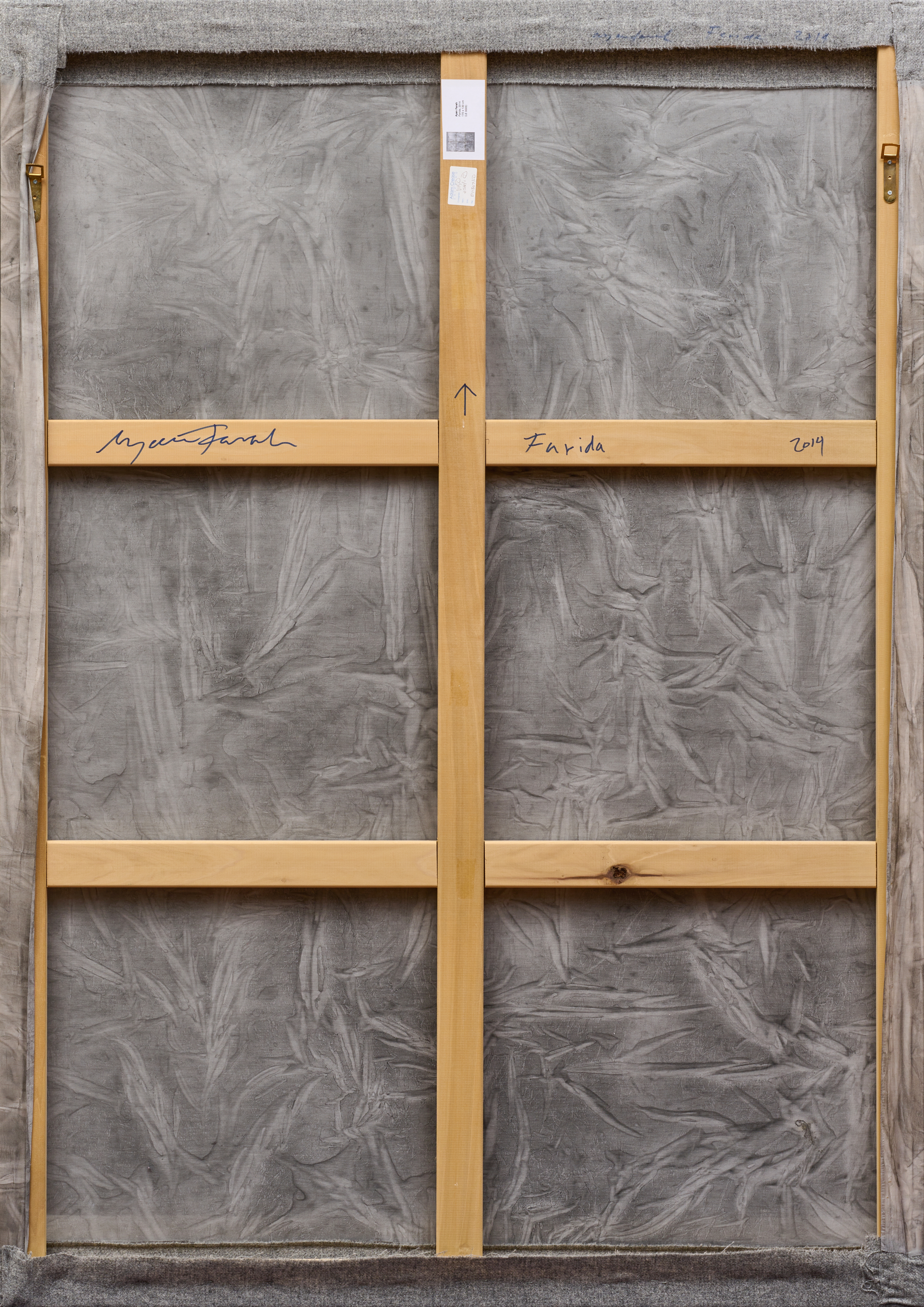 Artwork by Ayan Farah, Farida, Made of Acrylic and fabric dye on cotton