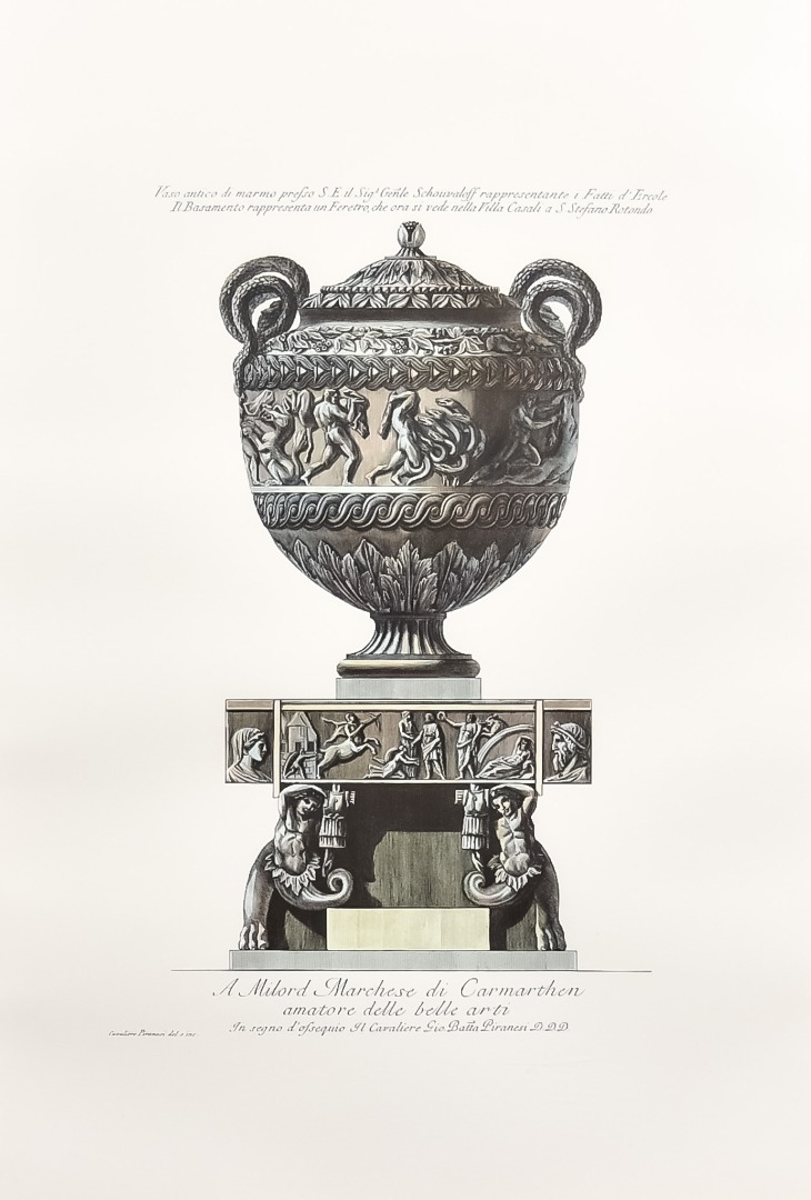 Giovanni Battista Piranesi Architectural studies of urns MutualArt