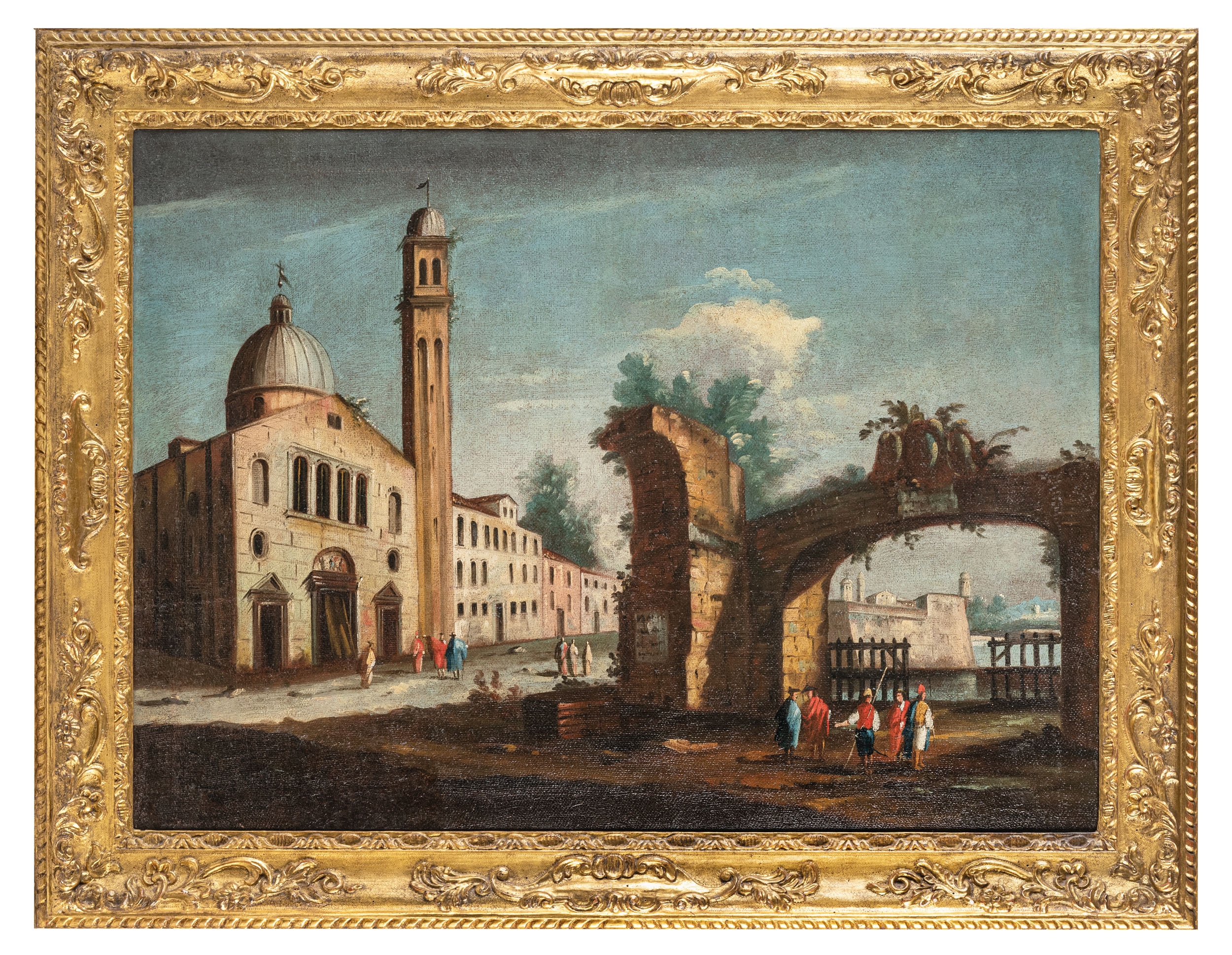 Artwork by Gaetano Vetturali, Capriccio, Made of oil on canvas